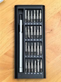 49 In 1 Mini Screwdriver Set With Case (Color: Black)