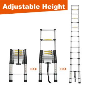 Aluminum Telescoping Ladder (Option: FOURTEEN POINT FIVE INCHES)