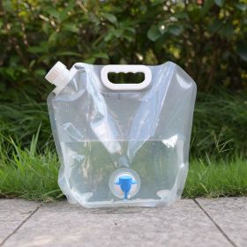 5L/10L Large Capacity Outdoor Portable Folding Water Storage Bag (Capacity: 10L Transparent Belt Faucet)