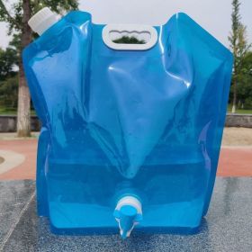 5L/10L Large Capacity Outdoor Portable Folding Water Storage Bag (Capacity: 10L Blue Belt Faucet)