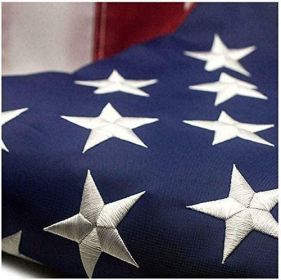 American Flag Outdoor Heavy Duty Embroidered Stars USA Flag (size: 3x5 ft)