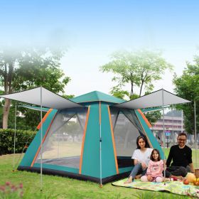 4-5 Person Camping Tent (Color: Green)