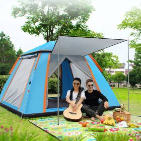 4-5 Person Camping Tent (Color: Blue)