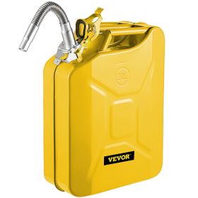 VEVOR Jerry Fuel Can, 5.3 Gallon / 20 L Portable Jerry Gas Can with Flexible Spout System (Quantity: 1 Piece, Color: Yellow)